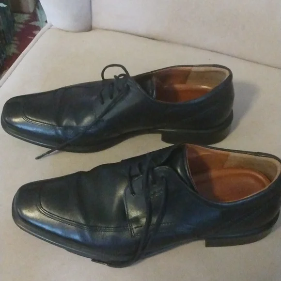 ECCO Men’s Black Dress Oxford Shoes EU 45 US 11.5 - Picture 7 of 8
